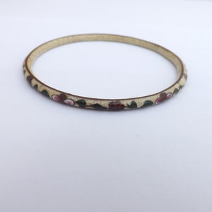 Vintage Cloisonne Bangle Bracelet