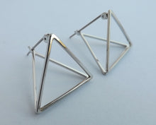 Load image into Gallery viewer, 3D Triangular Stud Earrings
