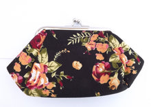 Load image into Gallery viewer, Floral Print Vintage Style Coin Purse (five options)
