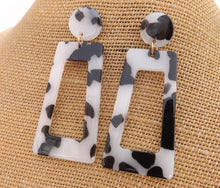 Load image into Gallery viewer, Acrylic Rectangle Drop Earrings (multiple colour options)
