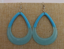 Load image into Gallery viewer, Blue Acrylic Drop Earrings
