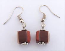 Load image into Gallery viewer, Brown &amp; Copper Kathryn Design Bead Drop Earrings
