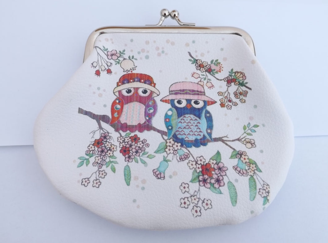 Cartoon Owl Vintage Style Coin Purse