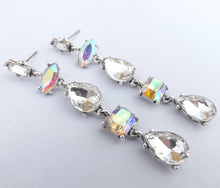 Load image into Gallery viewer, Drop Crystal Look Earrings (5x colour options)
