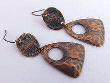 Load image into Gallery viewer, Copper Tone Double Drop Earrings
