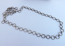 Load image into Gallery viewer, Dark Grey Circle Chain Link Necklace
