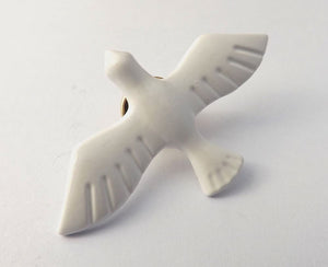 White Dove Brooch / Pin