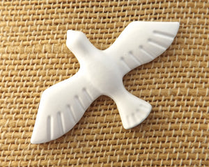 White Dove Brooch / Pin