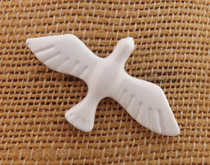 White Dove Brooch / Pin