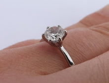 Load image into Gallery viewer, Faux Diamond Solitaire Ring (size 9)

