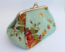 Load image into Gallery viewer, Floral Print Vintage Style Coin Purse (five options)

