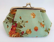 Load image into Gallery viewer, Floral Print Vintage Style Coin Purse (five options)
