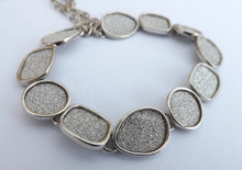 Load image into Gallery viewer, Glittery Grey &amp; Silver Tone Bracelet
