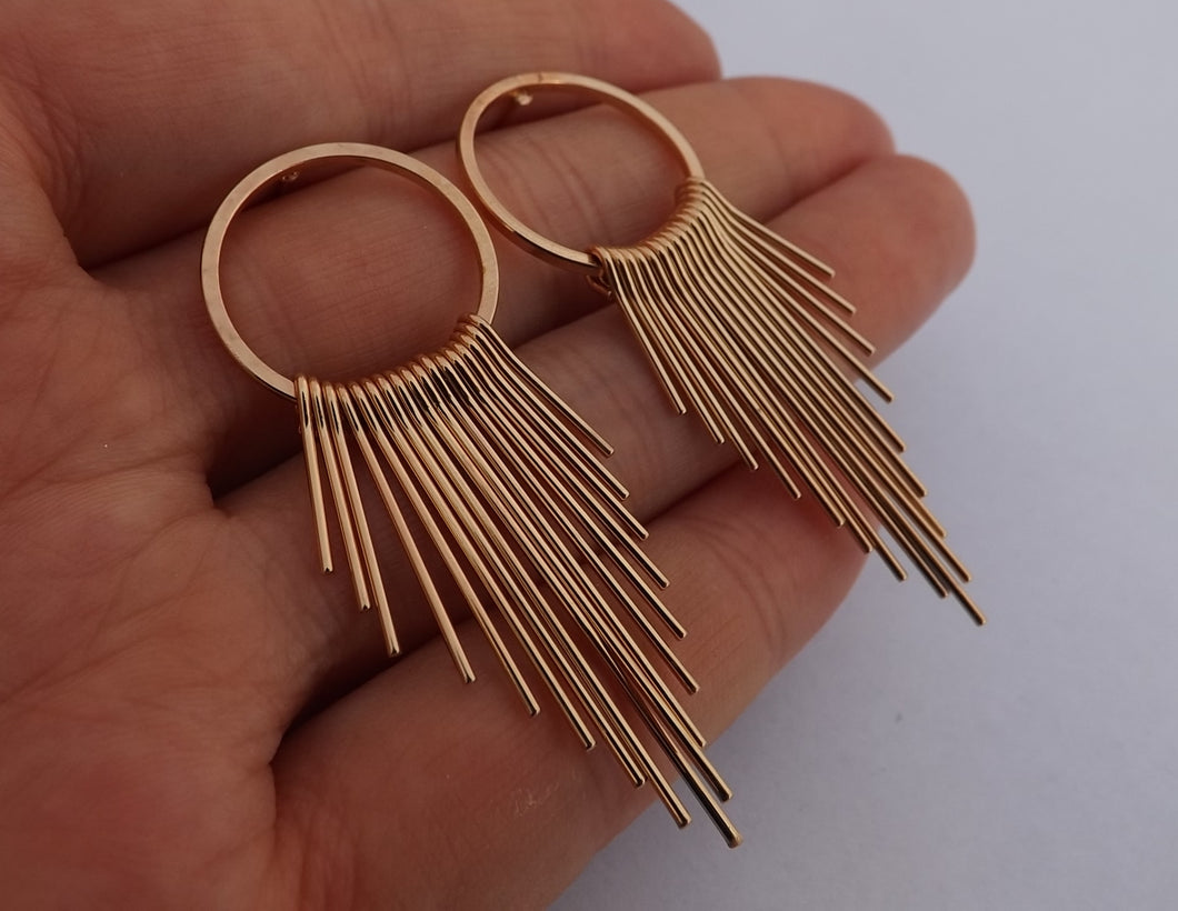 Gold Tone Drop Earrings