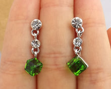 Load image into Gallery viewer, 3D Cube Drop Earrings, Stud Setting (3 colour options)
