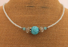 Load image into Gallery viewer, Light Blue Kathryn Design Handmade bead necklace
