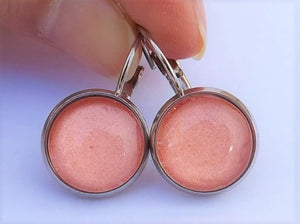 Light Orange  - Dome Earrings