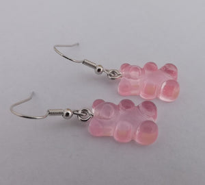 Light Pink Gummy Bear Acrylic Earrings