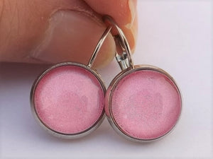 Light Pink - Dome Earrings