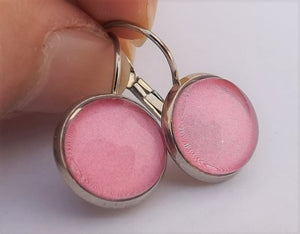 Light Pink - Dome Earrings