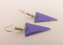 Load image into Gallery viewer, Light Purple Triangle Drop Earrings
