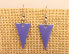 Load image into Gallery viewer, Light Purple Triangle Drop Earrings
