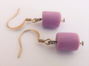 Light Purple Kathryn Design Bead Earrings