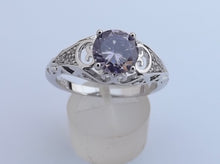 Load image into Gallery viewer, Light Purple &amp; Silver Tone Bling Ring (size 11)
