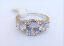 Load image into Gallery viewer, Light Purple &amp; Silver Tone Costume Ring (size 12)
