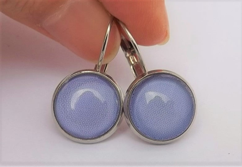 Mid Purple - Dome Earrings