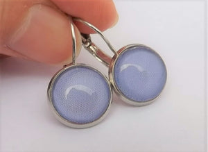 Mid Purple - Dome Earrings