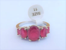 Load image into Gallery viewer, Milky Pink &amp; Silver Tone Costume Ring (size 11)
