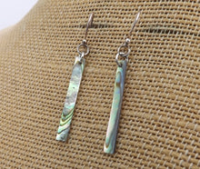 Load image into Gallery viewer, Paua Drop Earrings on Sterling Silver Hooks
