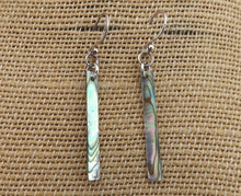 Load image into Gallery viewer, Paua Drop Earrings on Sterling Silver Hooks
