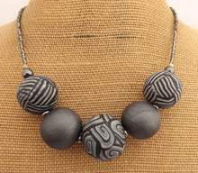 Load image into Gallery viewer, Pearly Grey Mix Kathryn Design 5 Bead Necklace
