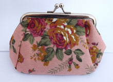 Load image into Gallery viewer, Floral Print Vintage Style Coin Purse (five options)
