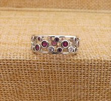 Load image into Gallery viewer, Pink &amp; Silver Tone Costume Ring (size 8 or 10)
