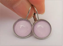 Load image into Gallery viewer, Plain Light Purple - Dome Earrings
