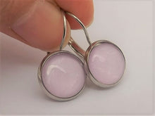 Load image into Gallery viewer, Plain Light Purple - Dome Earrings
