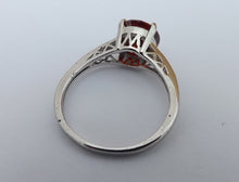 Load image into Gallery viewer, Red &amp; Silver Tone Costume Ring (size 11)
