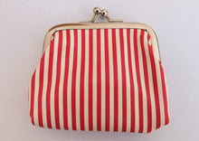 Load image into Gallery viewer, Striped Vintage Style Coin Purse (Multiple Colour Options)
