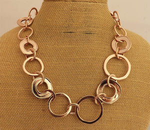 Rose Gold Tone Chunky Chain Necklace