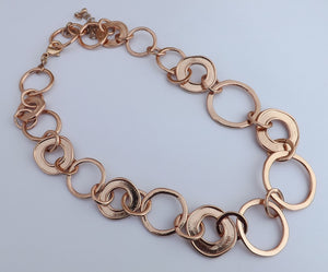 Rose Gold Tone Chunky Chain Necklace