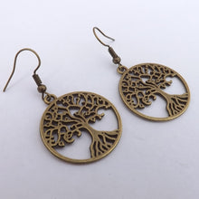 Load image into Gallery viewer, Tree of Life Earrings (Silver or Bronze)
