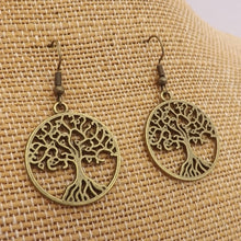 Load image into Gallery viewer, Tree of Life Earrings (Silver or Bronze)
