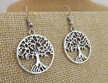 Load image into Gallery viewer, Tree of Life Earrings (Silver or Bronze)
