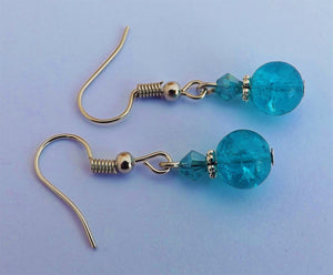Shatter Look Bead Earrings (various colour options)