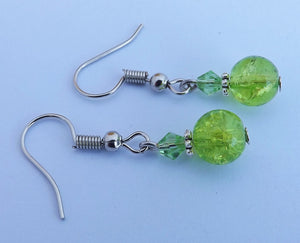 Shatter Look Bead Earrings (various colour options)
