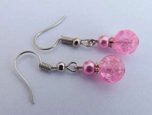 Shatter Look Bead Earrings (various colour options)