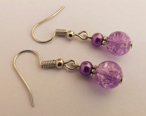 Shatter Look Bead Earrings (various colour options)